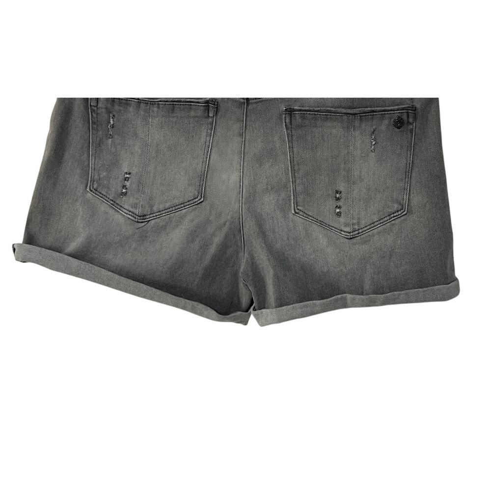 Democracy Ab Solution Womens Size 16 Mid Rise Roll Cuff Stretch Shorts Gray - Picture 10 of 12